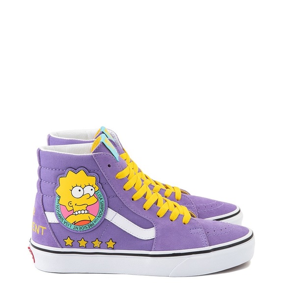 Vans | Shoes | Vans Simpsons Sk8 Hi Lisa For President Skateshoe | Poshmark